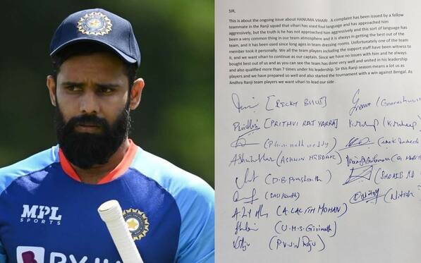 'We Want Him' - Andhra Players In Solidarity With Hanuma Vihari With Mass Signatures